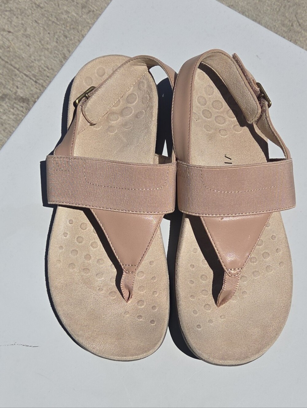 Vionic Blush Pink Adjustable Strap Sandals